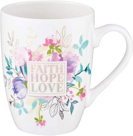 Value Mug Faith Hope Love Floral