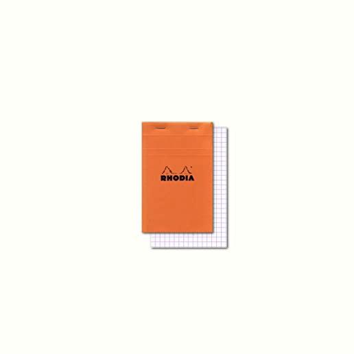 Rhodia Classic Graph 4 X 6 Orange Cover Notepad