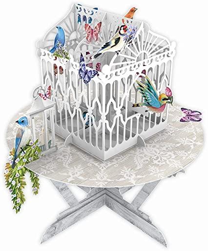 Paper d'Art Birds & Butterflies 3D Pop Up Greeting Card