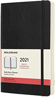 Moleskine 2021 Daily Planner, 12m, Large, Black, Soft Cover (5 X 8.25)