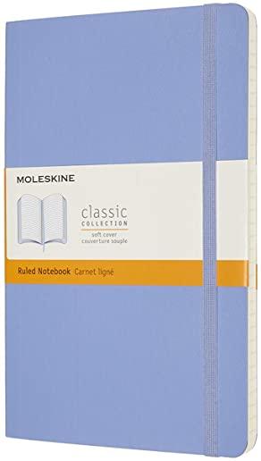 Moleskine Classic Notebook, Large, Ruled, Hydrangea Blue, Soft Cover (5 X 8.25)