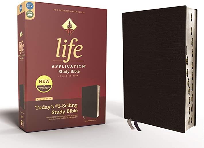 Niv, Life Application Study Bible, Third Edition, Bonded Leather, Black, Indexed, Red Letter Edition