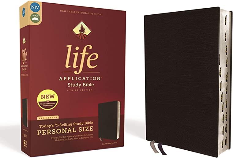 Niv, Life Application Study Bible, Third Edition, Personal Size, Bonded Leather, Black, Indexed, Red Letter Edition