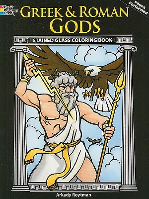 Greek and Roman Gods Stained Glass Coloring Book