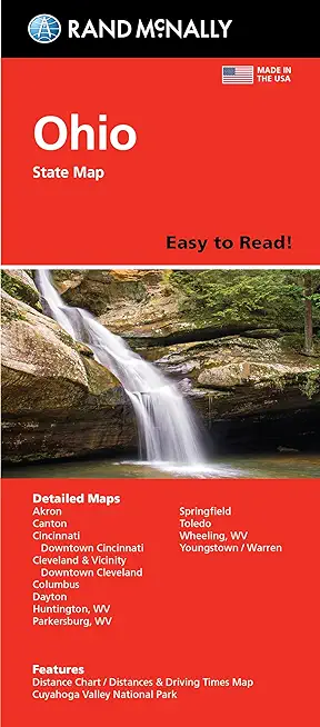 Rand McNally Easy to Read Folded Map: Ohio State Map