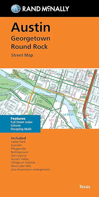 Rand McNally Folded Map: Austin, Georgetown & Round Rock Street Map