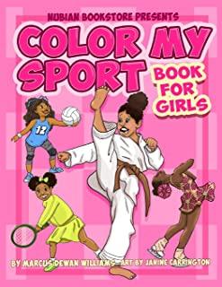 Nubian Bookstore Presents Color My Sport Book For Girls