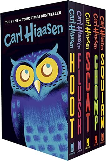 Hiaasen 5-Book Trade Paperback Box Set: Hoot; Flush; Scat; Chomp; Squirm