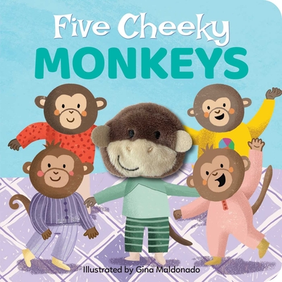 Five Cheeky Monkeys: Finger Puppet Book: Finger Puppet Book