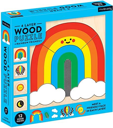 Rainbow Friends 4 Layer Wood Puzzle