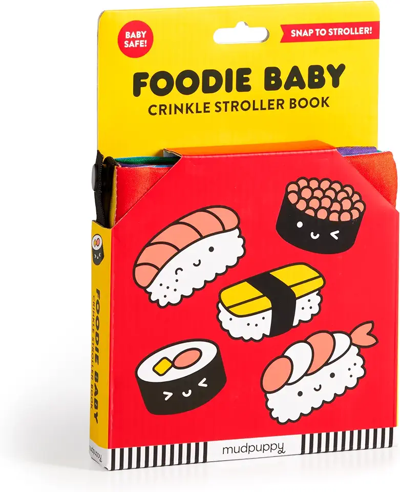 Foodie Baby Crinkle Fabric Stroller Book