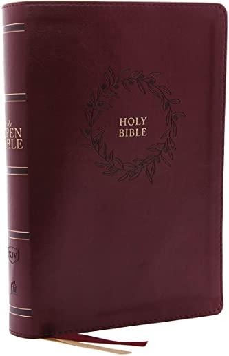 The Kjv, Open Bible, Leathersoft, Burgundy, Indexed, Red Letter Edition, Comfort Print: Complete Reference System