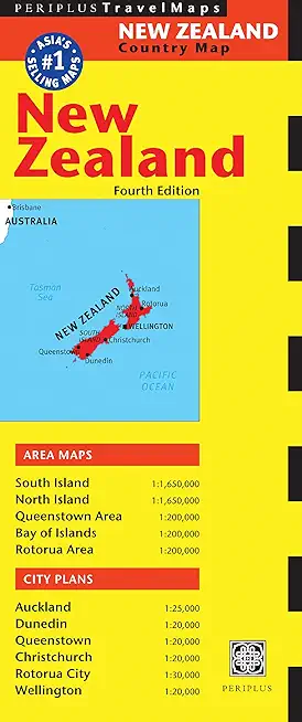 New Zealand Travel Map Fourth Edition