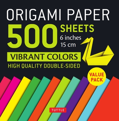 Origami Paper 500 Sheets Vibrant Colors 6