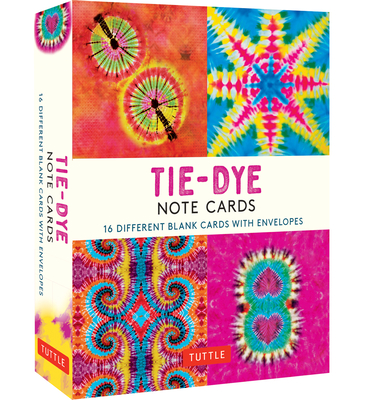 Tie-Dye, 16 Note Cards: 16 Different Blank Cards with 17 Patterned Envelopes