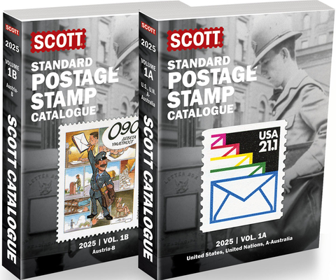 2025 Scott Stamp Postage Catalogue Volume 1: Cover Us, Un, Countries A-B (2 Copy Set): Scott Stamp Postage Catalogue Volume 1: Us, Un and Contries A-B