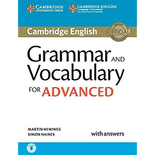 Grammar and Vocabulary for Advanced Book with Answers and Audio: Self-Study Grammar Reference and Practice