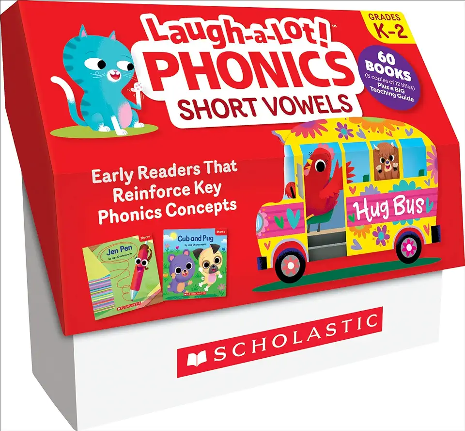 Laugh-A-Lot Phonics: Short Vowels (Classroom Set): A Big Collection of Little Books That Teach Key Decoding Skills