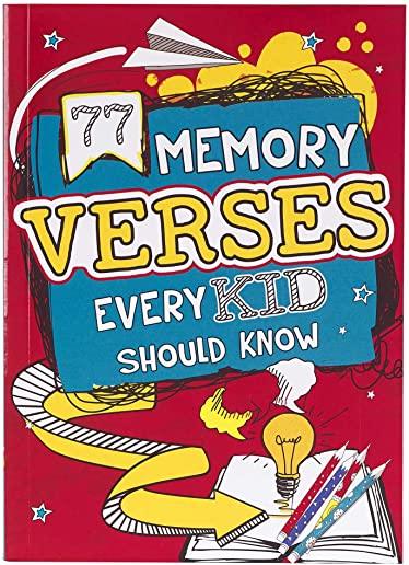 Book Softcover 77 Memory Verses Every Kid Should Know