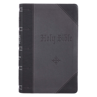 KJV Bible Giant Print 2-Tone Black/Dark Gray