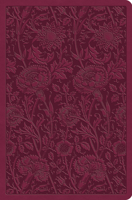 ESV Value Compact Bible (Trutone, Raspberry, Floral Design)