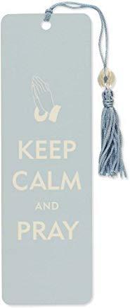 Beaded Bkmk Keep Calm and Pray