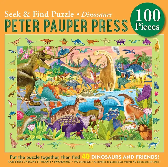 Dinosaurs Seek & Find 100-Piece Jigsaw Puzzle