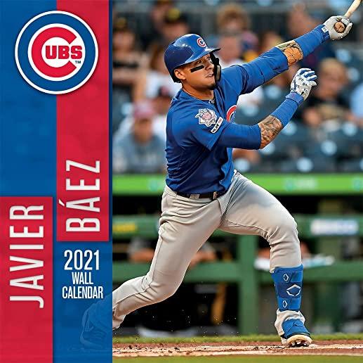 Chicago Cubs Javier Baez 2021 12x12 Player Wall Calendar