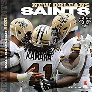 New Orleans Saints 2021 12x12 Team Wall Calendar