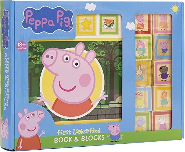 Peppa Pig: First Look and Find Book & Blocks