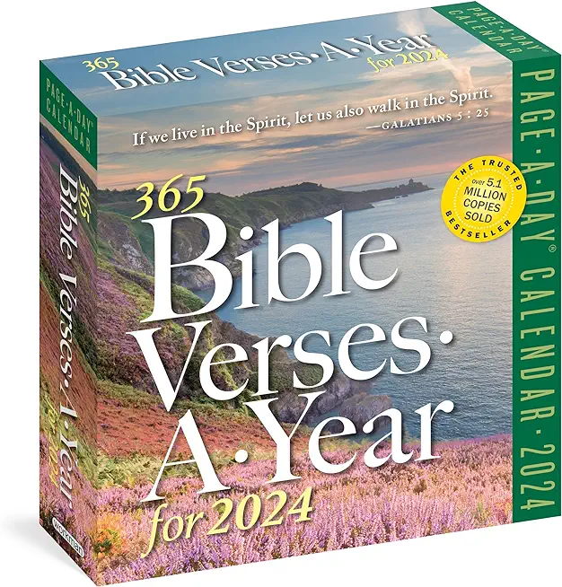 365 Bible Verses-A-Year for 2024 Page-A-Day Calendar: Timeless Words from the Bible to Guide, Comfort, and Inspire