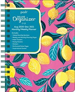 Posh: Deluxe Organizer 17-Month 2020-2021 Monthly/Weekly Planner Calendar: Lemondrops