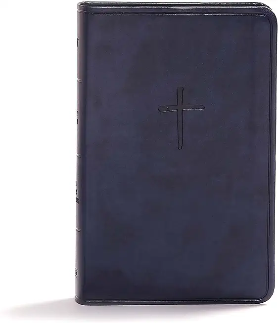 CSB Compact Bible, Navy Leathertouch, Value Edition