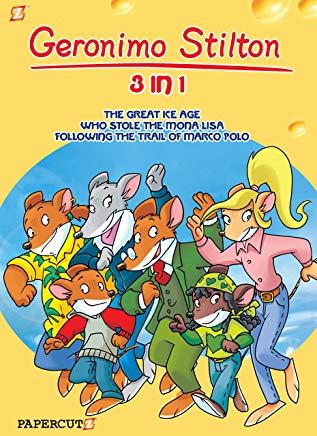 Geronimo Stilton 3-In-1 #2: Following the Trail of Marco Polo, the Great Ice Age, and Who Stole the Mona Lisa