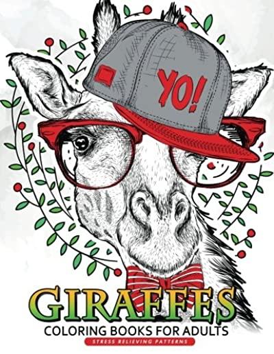 Giraffe Coloring Books for Adults: Relaxing Coloring Book For Grownups