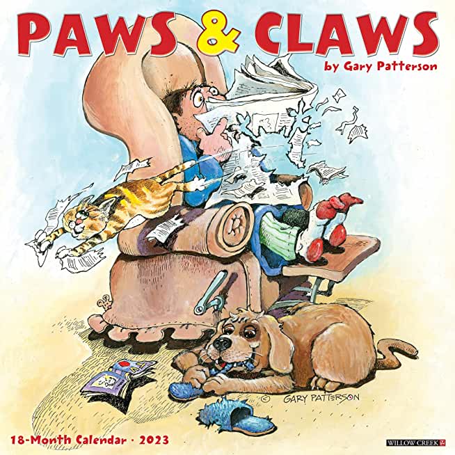 Gary Patterson's Paws N Claws 2023 Wall Calendar