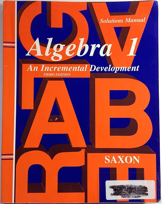 Saxon Algebra 1 Solutions Manual Third Edition