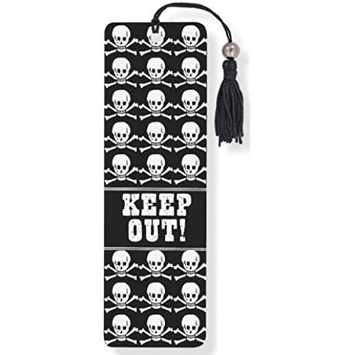 Beaded Bkmk Keep Out!