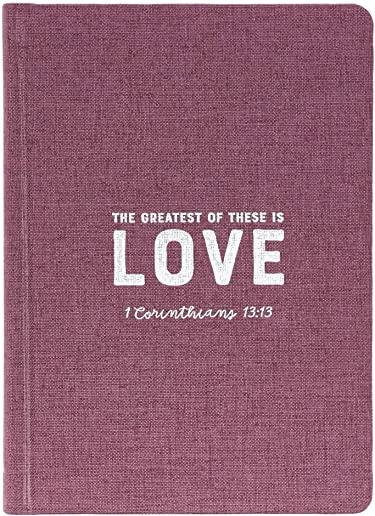 Journals Hardcover Linen Love Purple