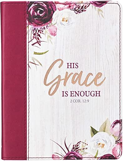 Journal Handy Luxleather His Grace Is Enough - 2 Cor 12:9