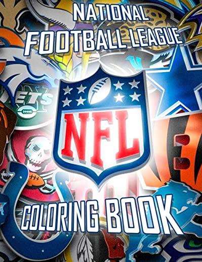 National Football League NFL Coloring Book: 43 Illustrations (Team Logos and Famous Players)