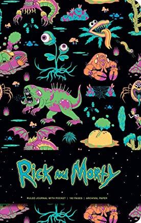 Rick and Morty Hardcover Ruled Journal