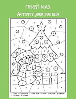 Christmas activity book for kids: A Creative Holiday Coloring, Drawing, Word Search, Maze, Crosswords, Matching, Color by Number, Recipes and Word Scr