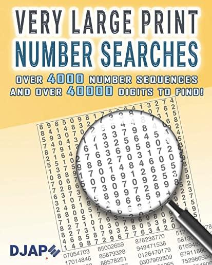 Very Large Print Number Searches: Over 4000 number sequences and over 40000 digits to find!