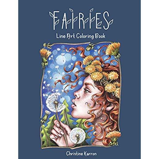 Fairies Line Art Coloring Book