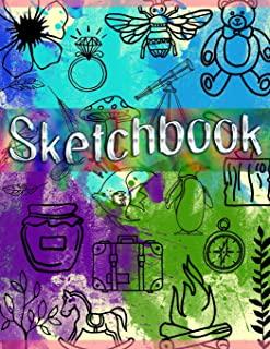 Sketchbook: Large 8.5 X 11, Awesome Artist Sketchbook: 100 White Pages, Sketching, Drawing Tablet and a Great Creativity Outlet