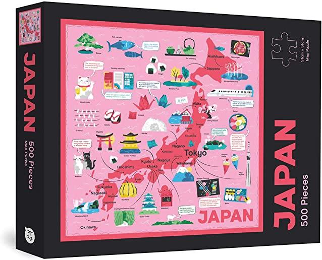 Japan Map 500 Piece Puzzle