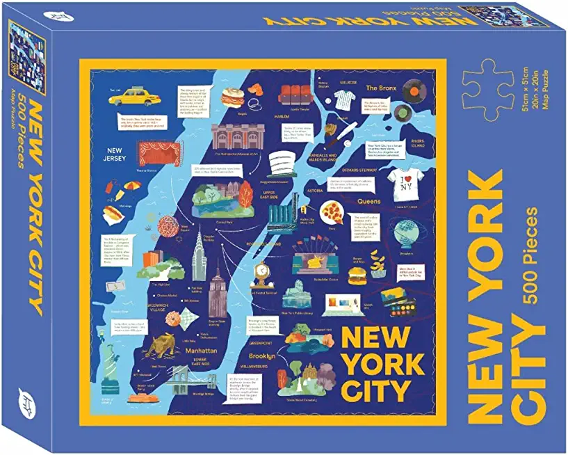 New York City Map: 500-Piece Jigsaw Puzzle