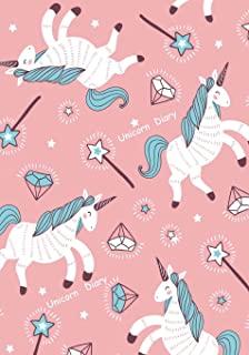 Unicorn Diary: Cute Unicorn Diary for Girls for Doodling, Jornaling, Writing and Coloring