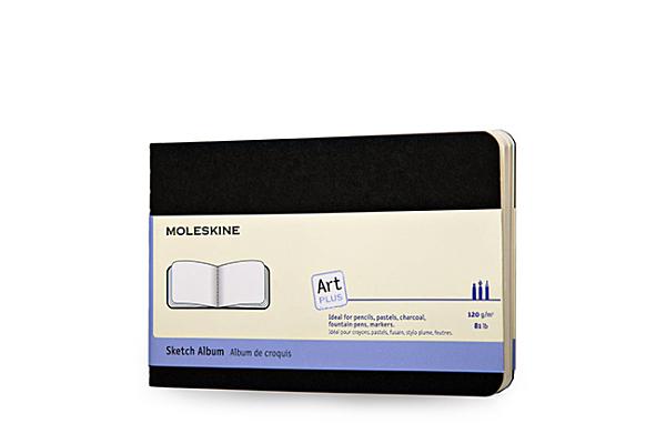 Moleskine Art Plus Sketch Album, Pocket, Black, Soft Cover (3.5 X 5.5)